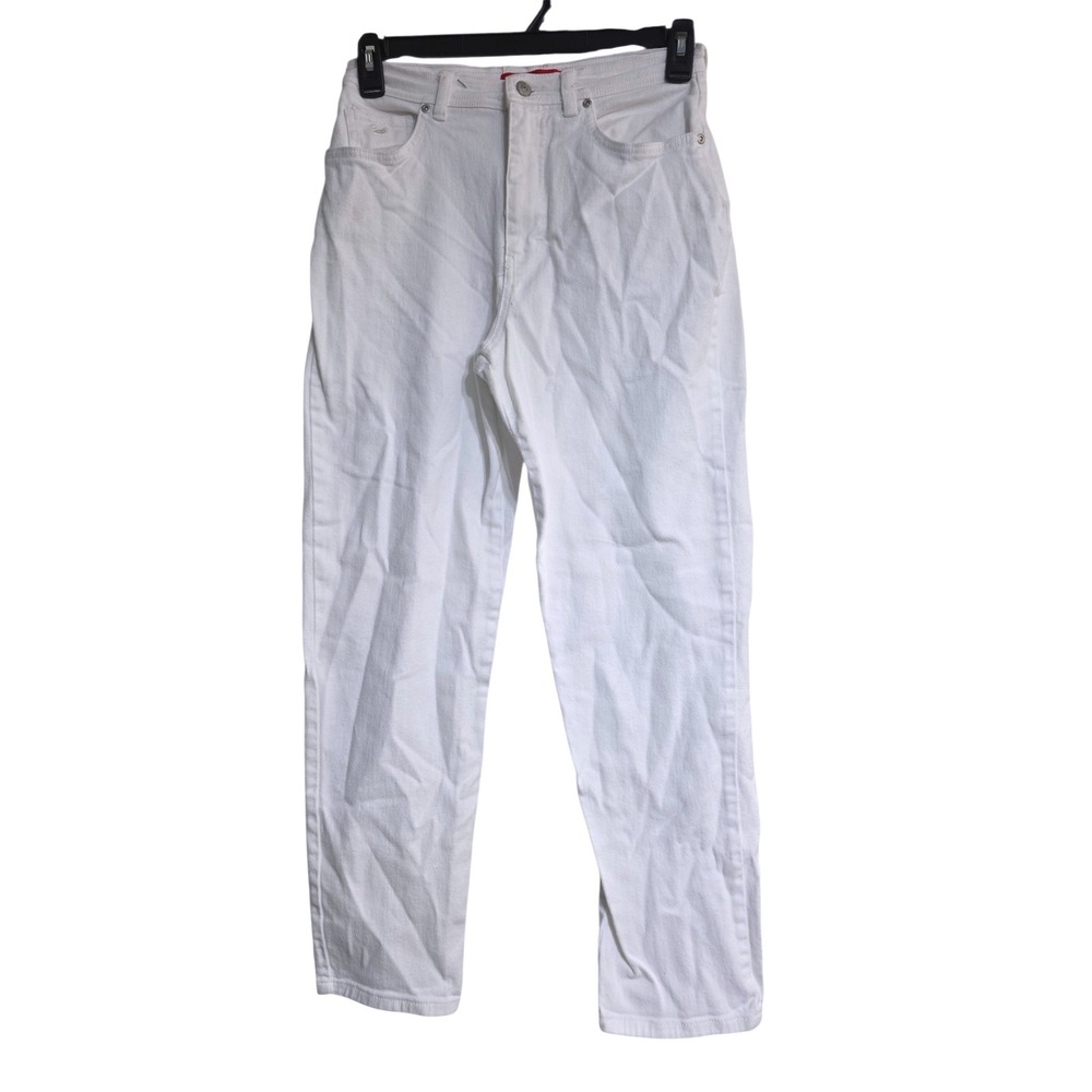 Gloria Vanderbilt Womens White High Rise Straight Leg Denim Jeans Size 10‎ A3